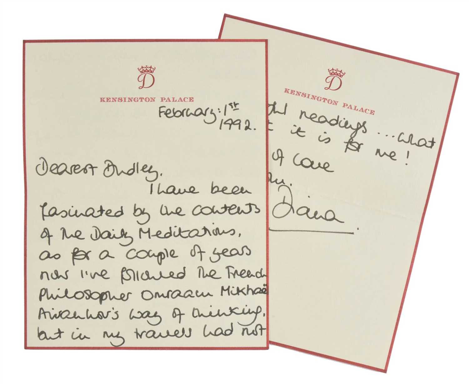 Lot 366 - Diana, Princess of Wales, 1961-1997