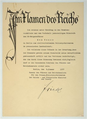 Lot 910 - Hitler, Adolf, 1889-1945