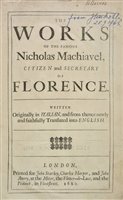 Lot 411 - Machiavelli (Niccolo).