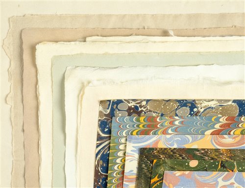 Lot 63 - Marbled paper.