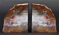 Lot 224 - Fossil Wood Bookends