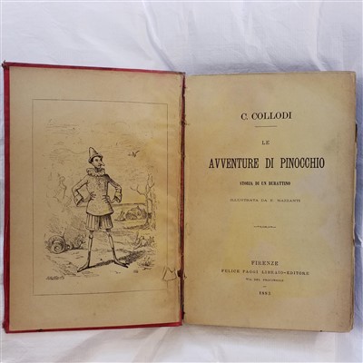 Lot 489 - Collodi (Carlo, pseudonym of Carlo Lorenzini). Le Avventure di Pinocchio, 1883