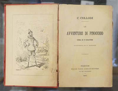 Lot 489 - Collodi (Carlo, pseudonym of Carlo Lorenzini). Le Avventure di Pinocchio, 1883