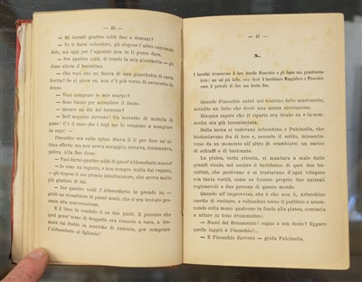Lot 489 - Collodi (Carlo, pseudonym of Carlo Lorenzini). Le Avventure di Pinocchio, 1883