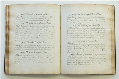 Lot 114 - Manuscript Cookery Book. An early receipt book, circa 1700