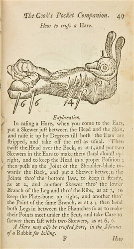 Lot 412 - Honeywood (Lydia). The Cook's Pocket Companion, 1758