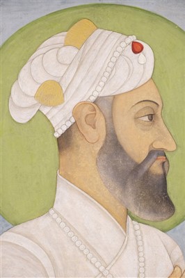 Lot 401 - Mughal School. Portrait of Aurangzeb, circa 1700