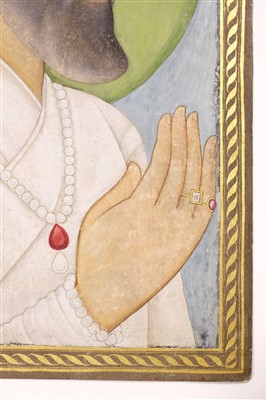 Lot 401 - Mughal School. Portrait of Aurangzeb, circa 1700