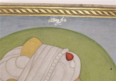 Lot 401 - Mughal School. Portrait of Aurangzeb, circa 1700