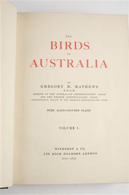 Lot 90 - Mathews (Gregory M.). The Birds of Australia, 13 volumes, 1st edition, 1910-27