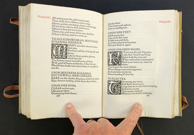 Lot 634 - Kelmscott Press. Poems of Robert Herrick, 1895