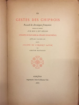 Lot 7 - Cassas (Louis-François). 'Chypre', 1799