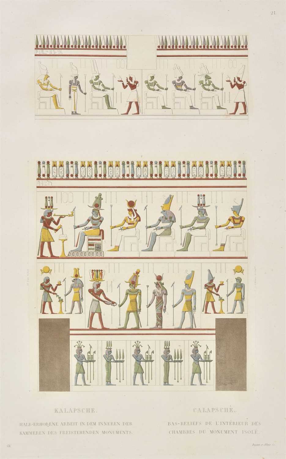 Lot 14 - Gau (Francois Chretien). Antiquities de la Nubie, ou monumens inedits des bords du Nil, 1822