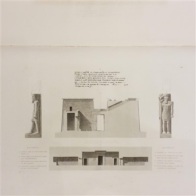Lot 14 - Gau (Francois Chretien). Antiquities de la Nubie, ou monumens inedits des bords du Nil, 1822