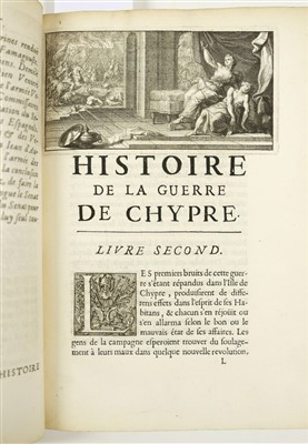 Lot 27 - Graziani (Antonio Maria). Histoire de la guerre de Chypre, 1st edition in French, 1685