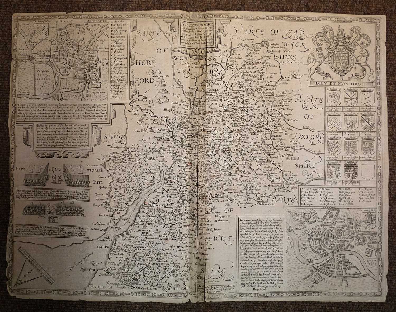 Lot 3 - Gloucestershire. Speed (John), 1676