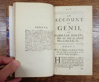 Lot 201 - Beaumont (John). Treatise of Spirits, Apparitions, 1st edition, 1705