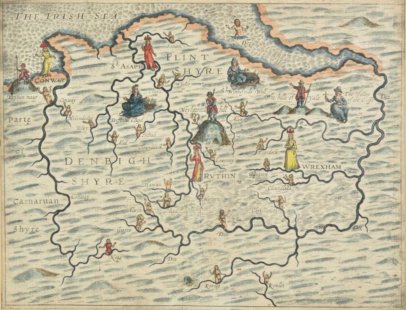 Lot 23 - Drayton (Michael). North Wales & Warwickshire, circa 1622