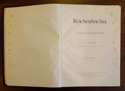 Lot 60 - Sander (Frederick). Reichenbachia, 4 volumes, 1st edition, 1886-95