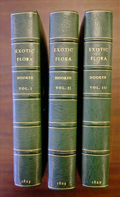 Lot 301 - Hooker (William Jackson). Exotic Flora, 3 volumes, 1st edition, 1823-27