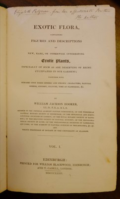 Lot 301 - Hooker (William Jackson). Exotic Flora, 3 volumes, 1st edition, 1823-27