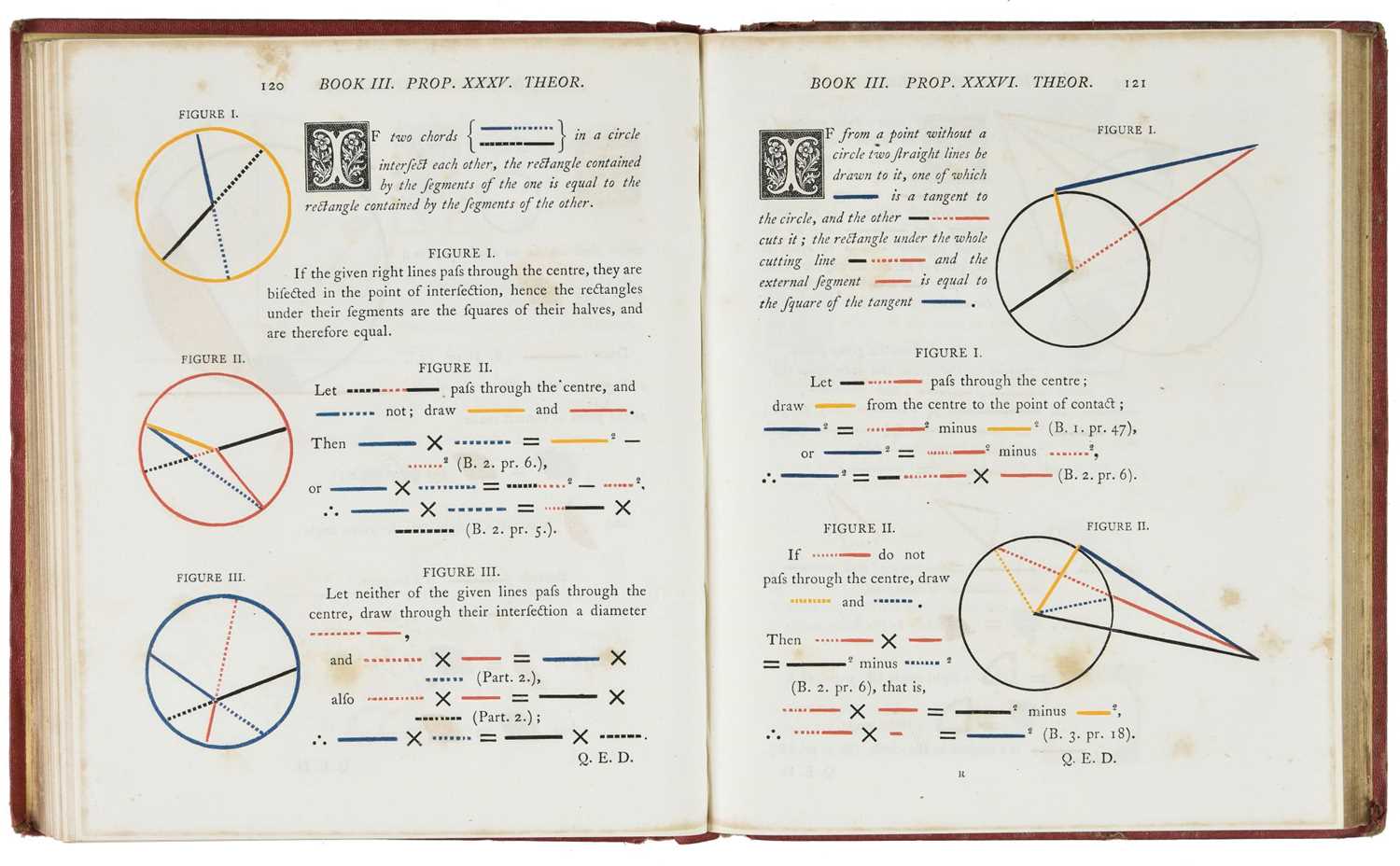 Lot 496 - Byrne (Oliver). The First Six Books of the Elements of Euclid... , 1st edition, London, 1847