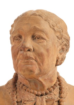 Lot 297 - Crimean War. Victorian terracotta bust modelled as Mary Seacole
