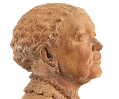 Lot 297 - Crimean War. Victorian terracotta bust modelled as Mary Seacole