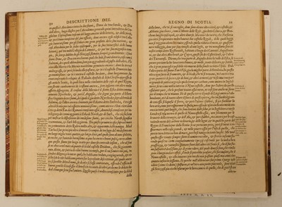 Lot 57 - Boece (Hector). Descrittione del regno di Scotia, 1588