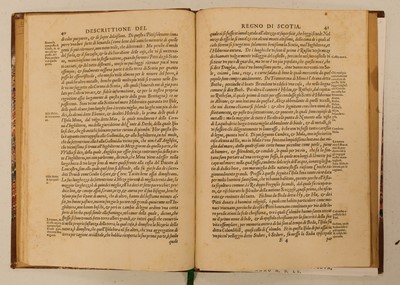 Lot 57 - Boece (Hector). Descrittione del regno di Scotia, 1588