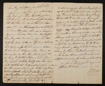 Lot 12 - West Indies. Manuscript navigational instructions for entering Port Royal, circa 1780