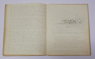 Lot 18 - North Wales. An illustrated manuscript journal, by Isabella Nicholson, 1837