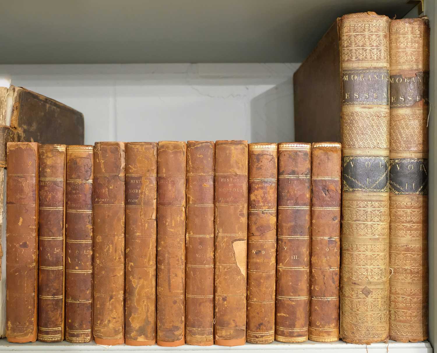 Lot 14 - Blomefield (Francis). Topographical History of the County of Norfolk, 11 vols., 1805-10