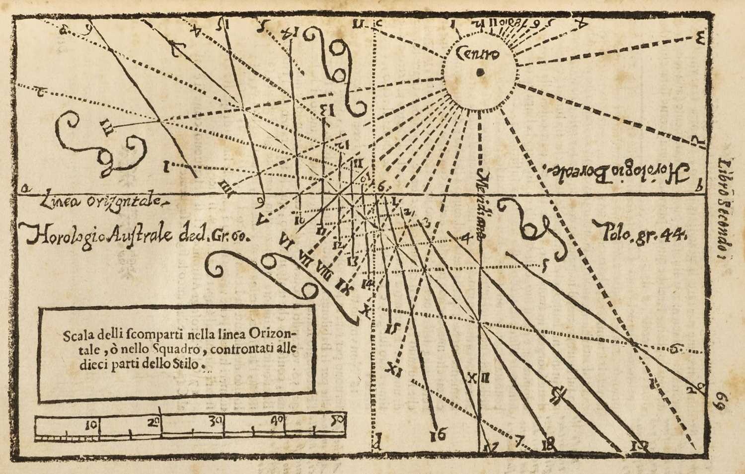Lot 212 - Colomboni (Angelo-Maria). Prattica Gnomonica..., Bologna, 1669