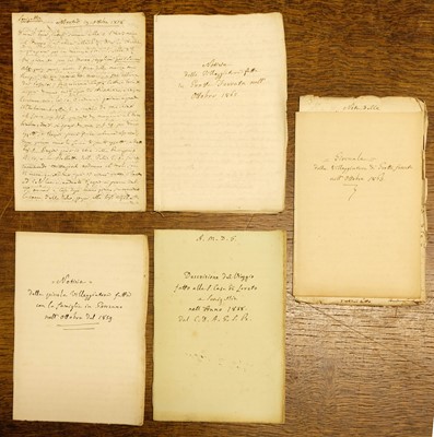 Lot 33 - Italy. Manuscript journal of visits to Loreto and environs, 1839-52