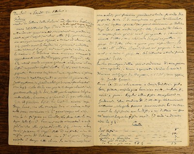 Lot 33 - Italy. Manuscript journal of visits to Loreto and environs, 1839-52