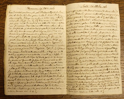 Lot 33 - Italy. Manuscript journal of visits to Loreto and environs, 1839-52
