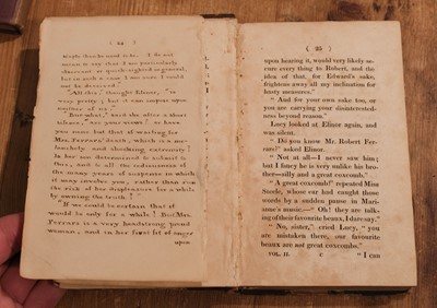 Lot 438 - Austen (Jane). Sense and Sensibility vols. I-II & Pride and Prejudice vol. II, 1st editions, 1811-12