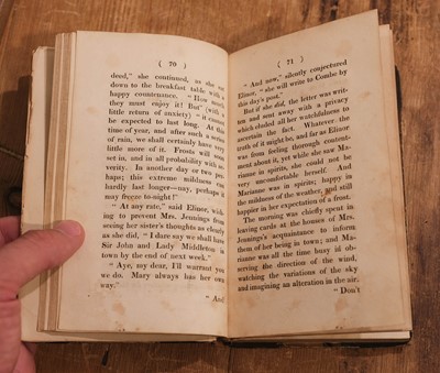 Lot 438 - Austen (Jane). Sense and Sensibility vols. I-II & Pride and Prejudice vol. II, 1st editions, 1811-12