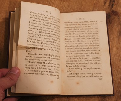 Lot 438 - Austen (Jane). Sense and Sensibility vols. I-II & Pride and Prejudice vol. II, 1st editions, 1811-12