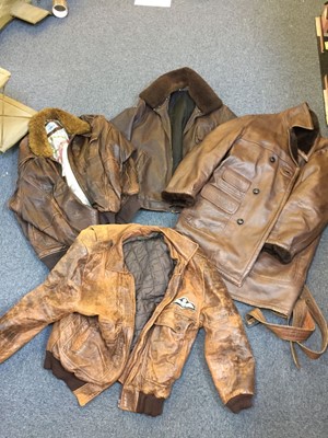 Lot 306 - Motoring Jackets. Four leather jackets