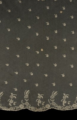 Lot 98 - Lace. A Victorian wedding veil, probably Irish