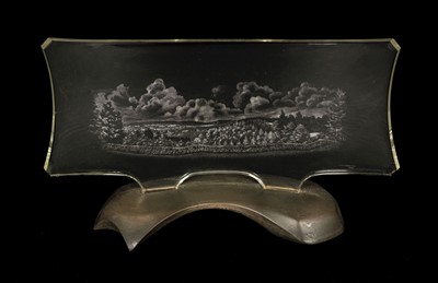 Lot 156 - Webster (Jane). A curved glass diamond point engraving 1979