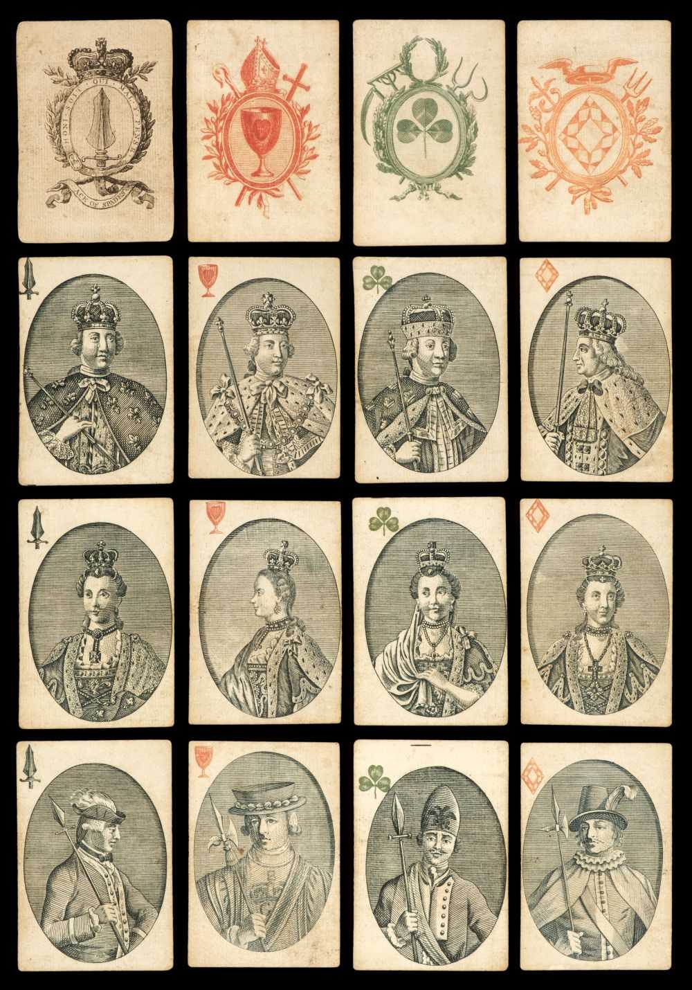 Lot 466 - Playing cards. A deck of playing cards, London: Rowley & Co., between 1774 & 1776