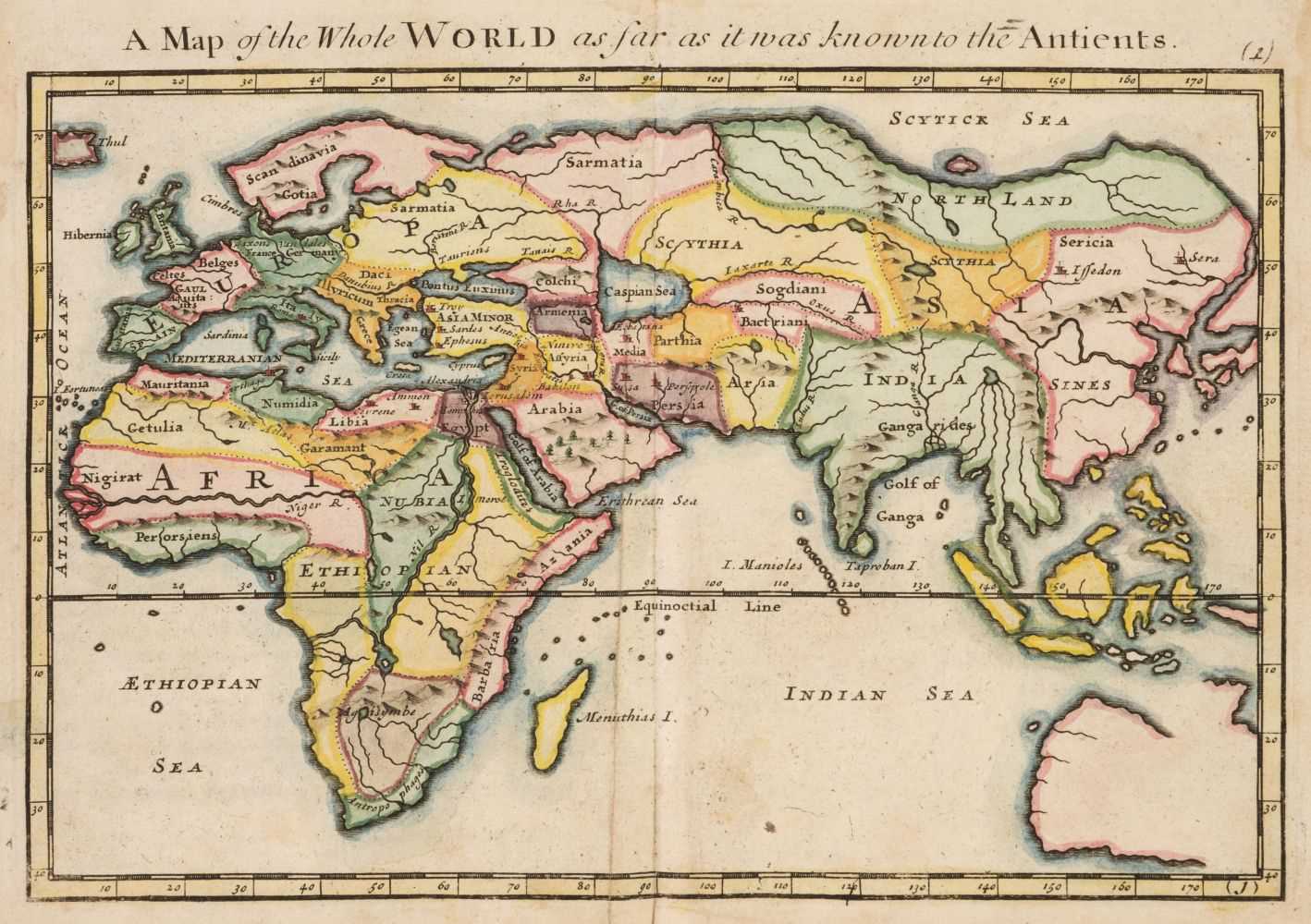 Lot 12 - Moll (Herman). Geographia Classica: The Geography of the Ancients ..., 1717