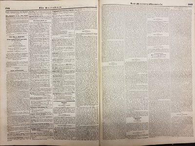 Lot 187 - Indian Newspapers. The Englishman and Military Chronicle, edited by J.H. Stocqueler, vol. 6,, 1837