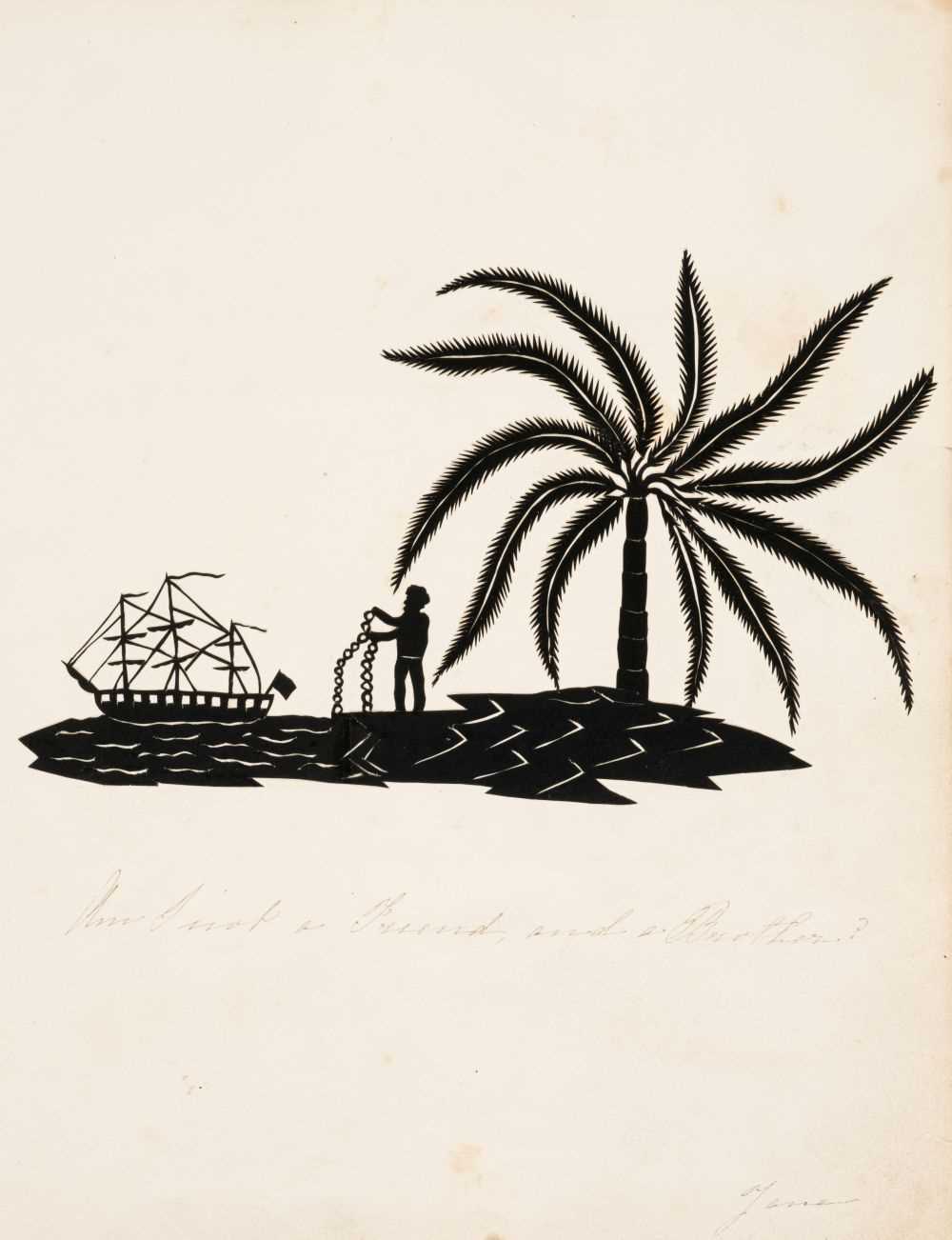 Lot 474 - Slavery. A scissor cut, circa 1820s-1830s