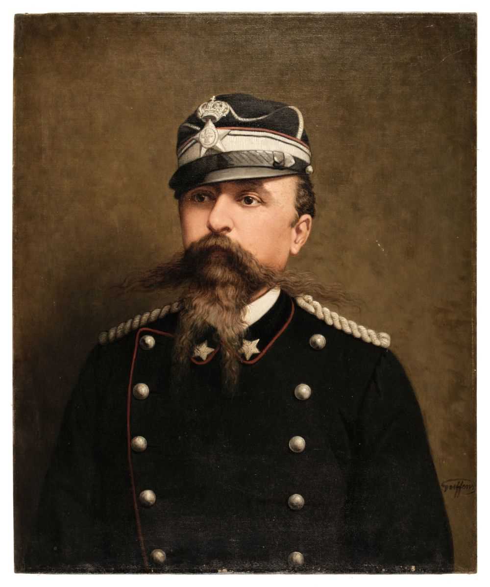 Lot 385 - Guffens (Gottfried Egide, 1823-1901). Victor Emmanuel II, oil on canvas