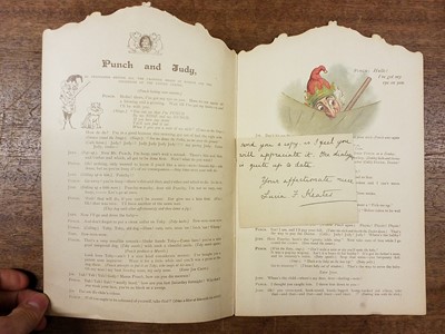 Lot 461 - Punch and Judy. Die-cut shaped book, London: Ernest Nister, [1891?]