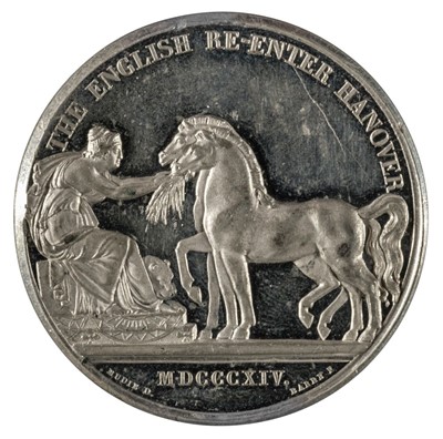 Lot 80 - Medal. English Army Re-Enters Hanover, 1814